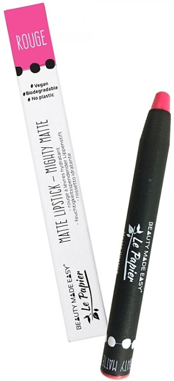 Матова помада-олівець для губ - Beauty Made Easy Le Papier Mighty Matte Lipstick — фото N1