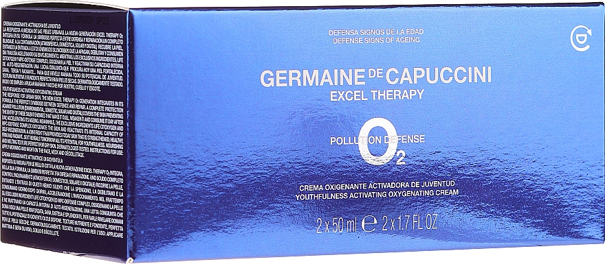 Набір - Germaine de Capuccini Excel Therapy O2 Pollution Defense (f/cr/2x50ml) — фото N1