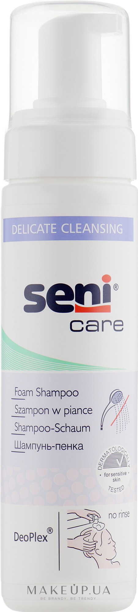 Шампунь-пенка для мытья головы без воды - Seni Care Foam Shampoo — фото 200ml