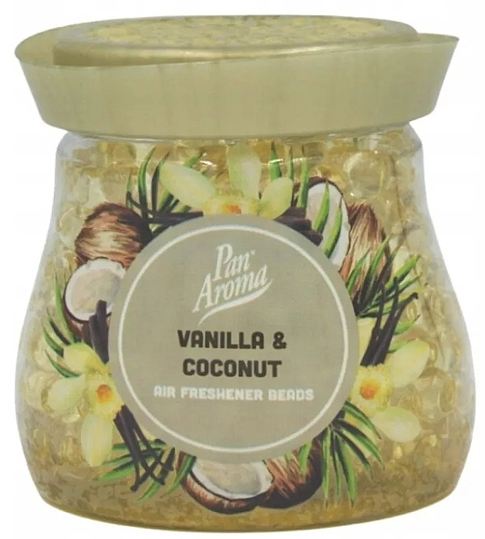 Гелевый освежитель воздуха "Ваниль и кокос" - Pan Aroma Vanilla & Coconut Air Freshener Beads — фото N1