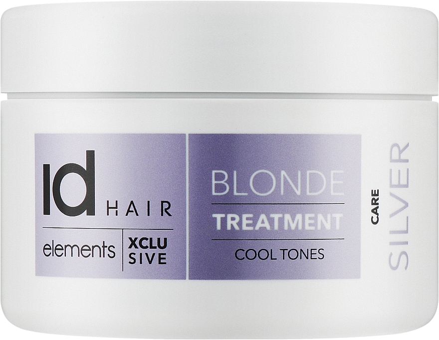 Маска для світлого та сивого волосся - idHair Elements Xclusive Blonde Silver Treatment — фото N1