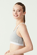 Спортивный бюстгальтер 66117, gray - U.S. Polo Assn Bra Cross Strapped Soft — фото N2