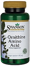 Аминокислота "L-Орнитин", 500 мг - Swanson L-Ornithine Amino Acid 500mg — фото N1