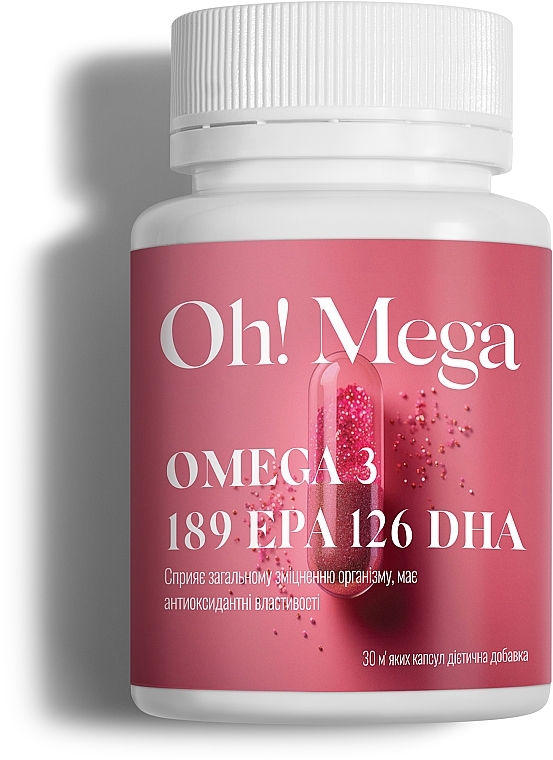 Дієтична добавка “Омега-3” - Oh! Mega Omega-3 189 EPA 126 DHA