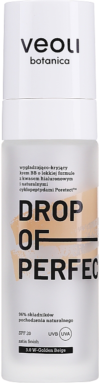 Разглаживающий BB-крем с легкой формулой - Veoli Botanica Drop Of Perfection SPF20 — фото N6