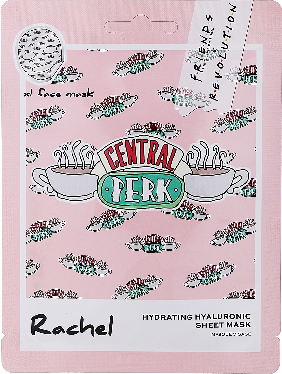 Тканевая маска для лица с гиалуроновой кислотой - Makeup Revolution X Friends Rachel Hyaluronic Sheet Mask — фото N1