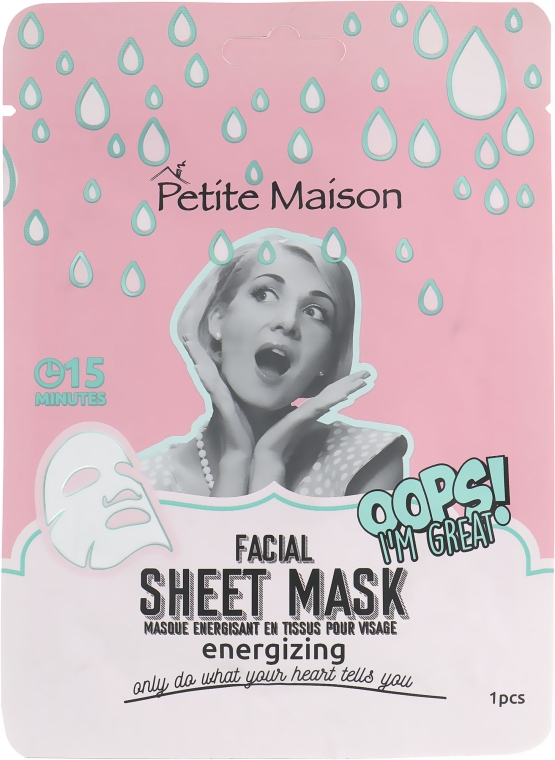 Тонизирующая маска-патч для лица - Petite Maison Facial Sheet Mask