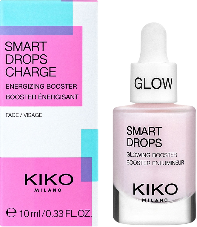 Концентрат для обличчя з ефектом сяйва - Kiko Milano Smart Drops Glowing Booster — фото N2
