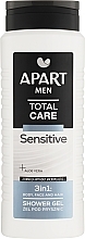Парфумерія, косметика Чоловічий гель для душу 3в1 - Apart Men Total Care Sensetive 3in1 Shower Gel