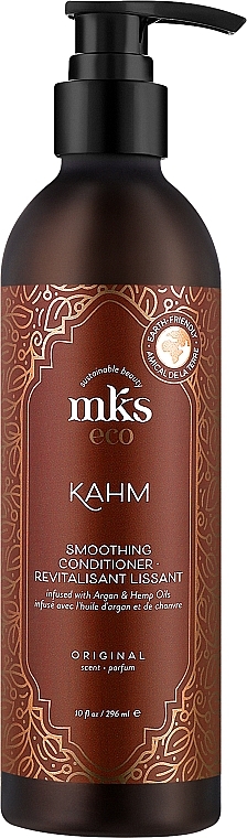Разглаживающий кондиционер для волос, с дозатором - MKS Eco Kahm Smoothing Conditioner Original — фото N1