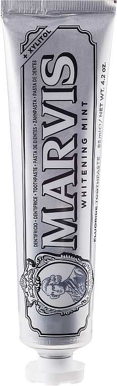 УЦЕНКА Отбеливающая зубная паста с ксилитолом - Marvis Whitening Mint + Xylitol * — фото N5