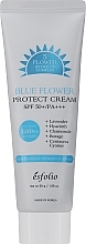 Солнцезащитный крем с экстрактами синих трав - Esfolio Blue Flower Protect Cream SPF 50+/PA+++ 5 Flower Extracts Complex — фото N1