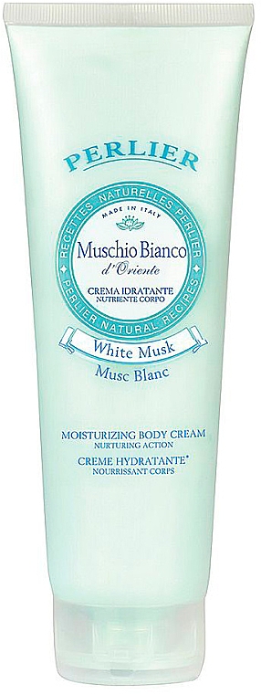 Зволожувальний крем для тіла "Білий мускус" - Perlier White Musk Moisturizing Body Cream — фото N1
