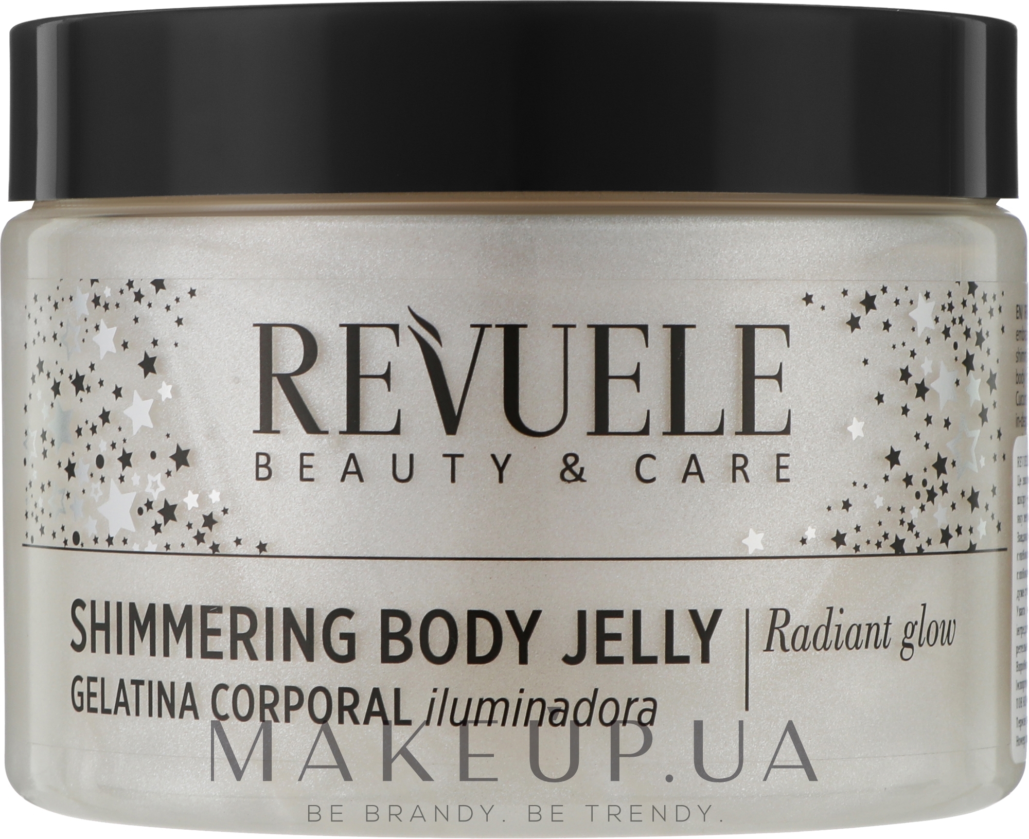 Мерцающее серебряное желе для тела - Revuele Shimmering Body Jelly Silver — фото 400ml