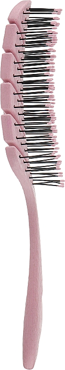 Масажна біощітка для волосся "Світло-рожева" - Solomeya Scalp Massage Bio Hair Brush Light Pink — фото N3