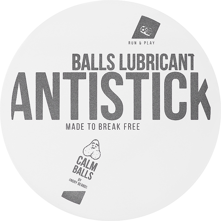 Спортивна змазка для інтимних зон - Angry Beards Antistick Balls Lubricant — фото N1