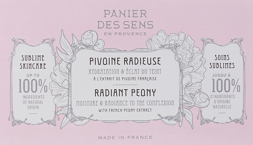 Набір - Panier des Sens Face Care Radiant Peony (cr/2x2ml + ser/1ml) — фото N2