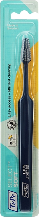Зубна щітка Select, м'яка, темно-синя - TePe Select Soft — фото N1