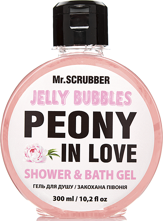 Гель для душу - Mr.Scrubber Jelly Bubbles Peony in Love Shower & Bath Gel — фото N1