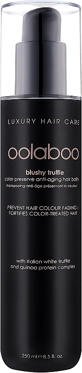 Защитная и питательная ванночка для окрашенных волос - Oolaboo Blushy Truffle Colour Preserve Anti-Aging Hair Bath — фото N1