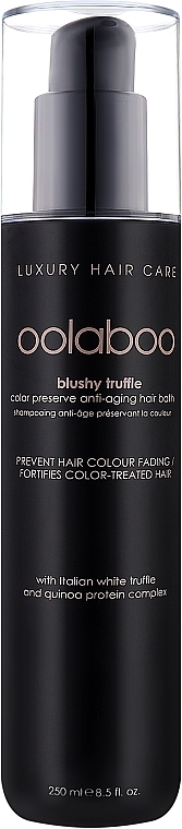 Захисна і живильна ванночка для фарбованого волосся - Oolaboo Blushy Truffle Colour Preserve Anti-Aging Hair Bath — фото N1