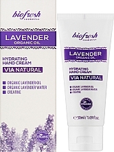 Увлажняющий крем для рук - BioFresh Via Natural Lavender Organic Oil Hydrating Hand Cream — фото N2
