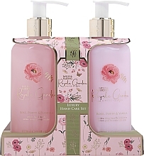 Парфумерія, косметика Набір - Baylis & Harding Royale Garden Rose, Poppy & Vanilla Luxury Hand Care Gift Set (h/soap/300ml + b/h/lot/300ml)