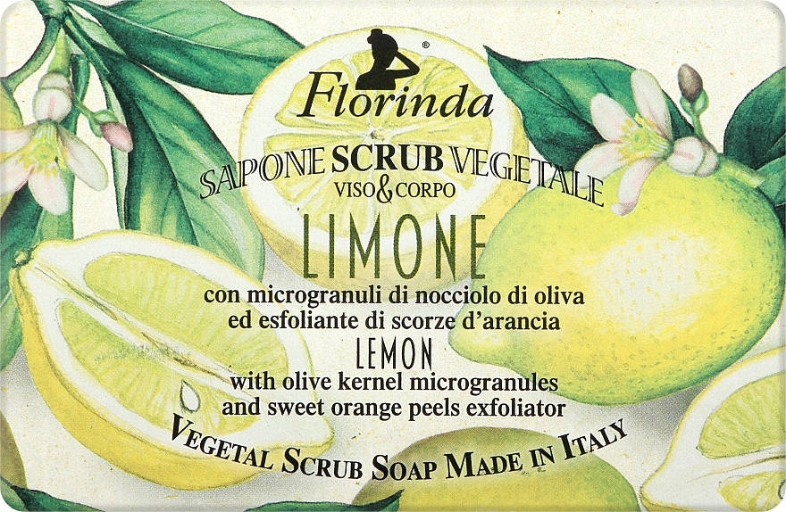 Мыло-скраб "Лимон" - Florinda Lemon Soap Scrub — фото N1