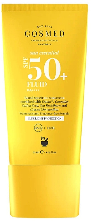 Сонцезахисний флюїд - Cosmed Sun Essential SPF50+ Fluid — фото N1