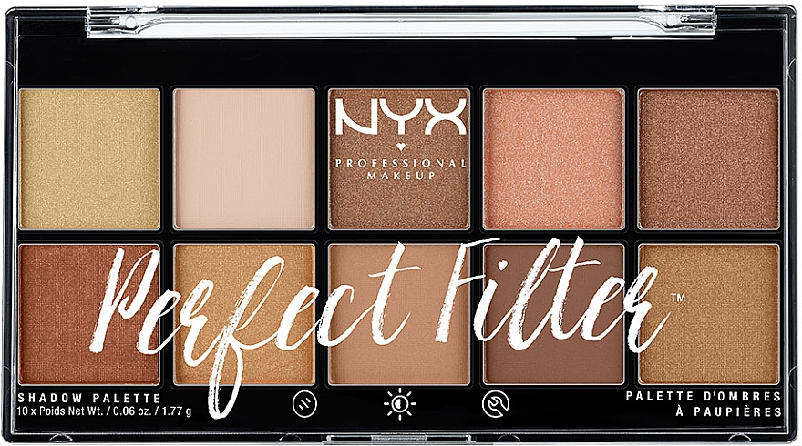 Палетка тіней для повік - NYX Professional Makeup Perfect Filter Shadow Palette