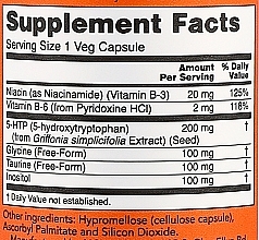 Амінокислота "5-HTP" 200 мг, капсули - Now Foods Double Strenght 5-HTP — фото N3