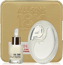 Набор - All Sins 18k All Skin Eye Rescue 21 Days Intensive Treatment (eye/essence/15ml + eye/mask/3x2pcs) — фото N1