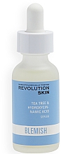 Парфумерія, косметика Заспокійлива сироватка для обличчя - Revolution Skin Blemish Tea Tree & Hydroxycinnamic Acid Serum