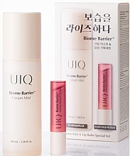 Духи, Парфюмерия, косметика Набор для лица - UIQ Biome Barrier Cream Mist & Lip Balm Special Set (cr/spray/100ml+ lip/balm/3,2gr)