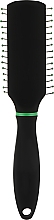 Мини-щетка для волос прямоугольной формы 18 см, зеленая - Titania Softtouch — фото N2
