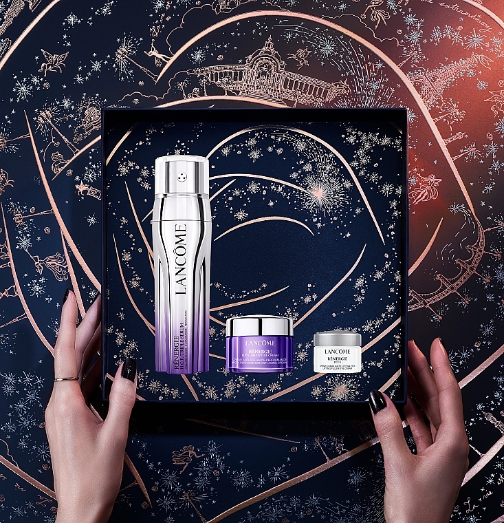 Набір для догляду за тілом з ароматом квітучої троянди - Lancome Renergie (ser/50ml + cr/15 + eye/cr/5ml) — фото N3