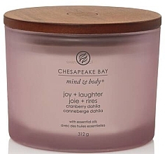 Духи, Парфюмерия, косметика Ароматическая свеча "Joy & Laughter" с 3 фитилями - Chesapeake Bay Candle