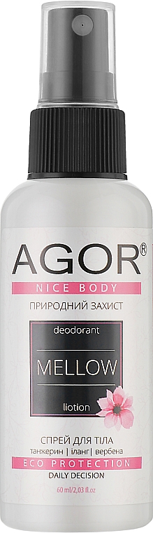 Мінерально-трав'яний дезодорант - Agor Nice Body Mellow