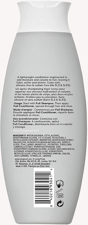 Распутывающий кондиционер для объема волос - Living Proof Full Shampoo Adds Fullness & Volume — фото N2