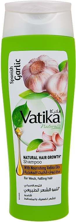 Шампунь з екстрактом часнику - Dabur Vatika Garlic Shampoo — фото N1