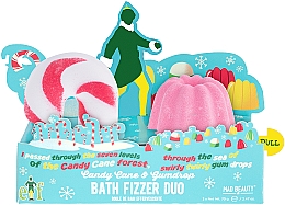Парфумерія, косметика Набір - Mad Beauty Elf Bath Fizzers Duo, Candy Cane & Gumdrop (b/bomb/2x70g)