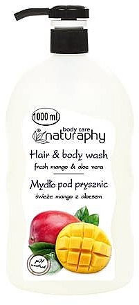 Шампунь-гель для душу "Грейпфрут і алое вера" - Naturaphy Grapefruit & Aloe Vera Hair & Body Wash — фото N1