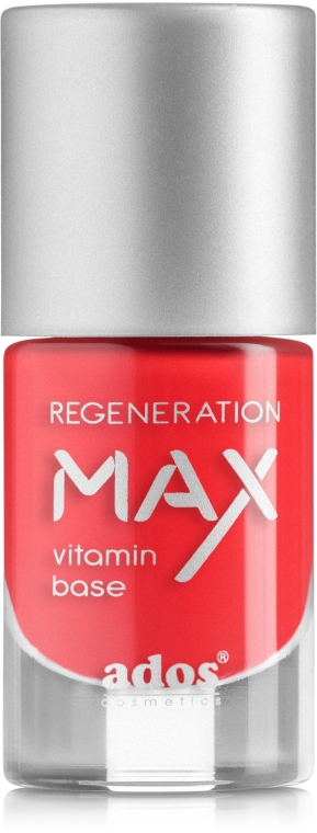 Лак-средство для укрепления и восстановления ногтей - Ados Max Regeneration Vitamin Base