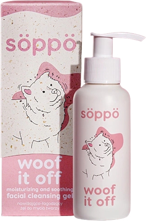 Зволожувальний і заспокійливий гель для вмивання - Soppo Woof It Off Moisturizing And Soothing Facial Cleansing Gel — фото N1