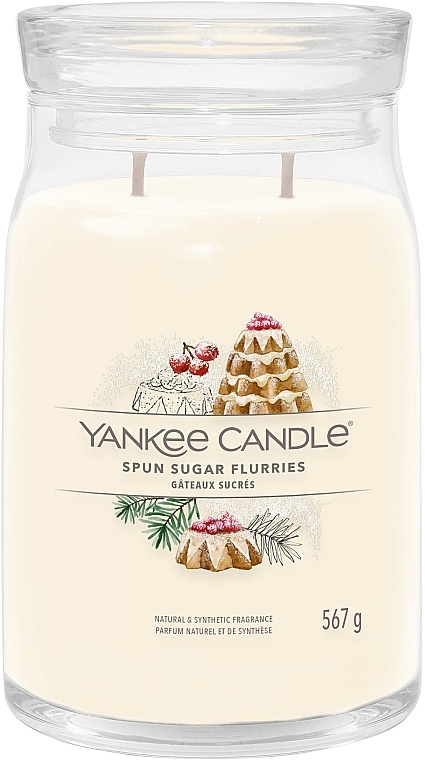 Ароматична свічка в банці "Spun Sugar Flurries", 2 ґноти - Yankee Candle Singnature — фото N1