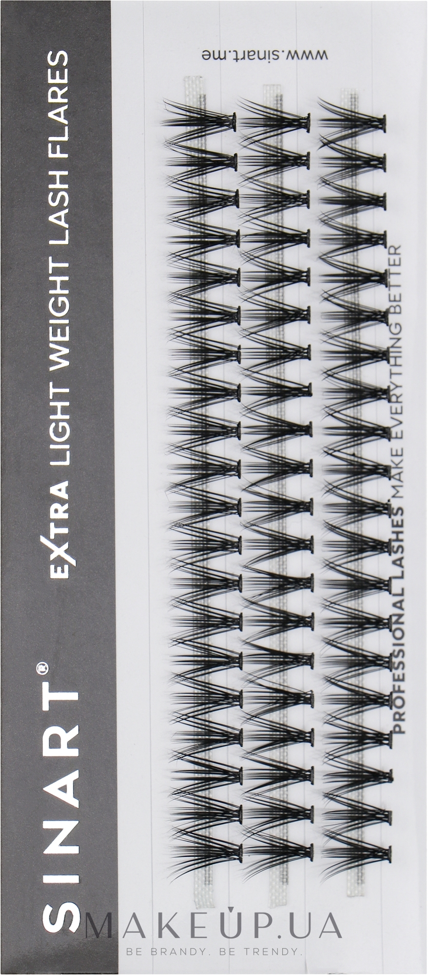 Вії пучкові 20D, 10 мм - Sinart Extra Light Weight Lash — фото 60шт