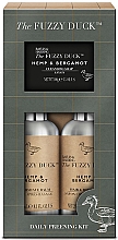 Парфумерія, косметика Набір - Baylis & Harding The Fuzzy Duck Hemp & Bergamot Daily Preening Kit (h/b/wash/240ml + ash/b/240ml + soap/100g)