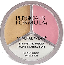 Парфумерія, косметика Фіксувальна пудра для обличчя - Physicians Formula Mineral Wear 3-In-1 Setting Powder