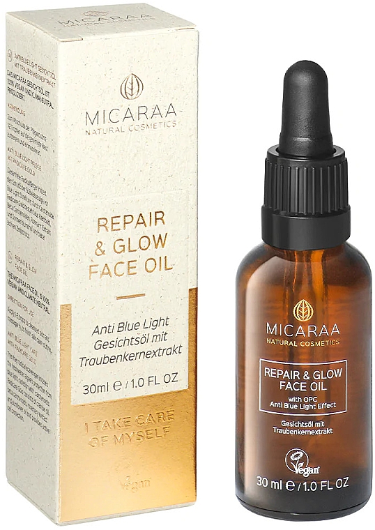 Восстанавливающее масло для лица - Micaraa Repair & Glow Face Oil — фото N2