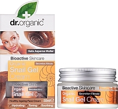 Гель-крем для обличчя з екстрактом секрета равлика - Dr. Organic Bioactive Skincare Snail Gel Cream — фото N2